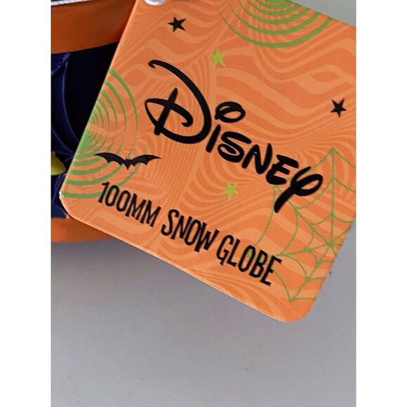 Disney Stitch Halloween Pumpkin Jack O Lantern Musical 100 mm Snow Water Globe - Picture 3 of 10